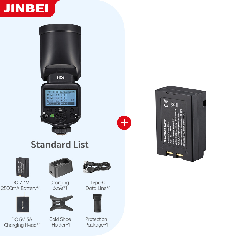 Photography Kit - JINBEI HD-1 Round-head HSS Speedlite Lampu