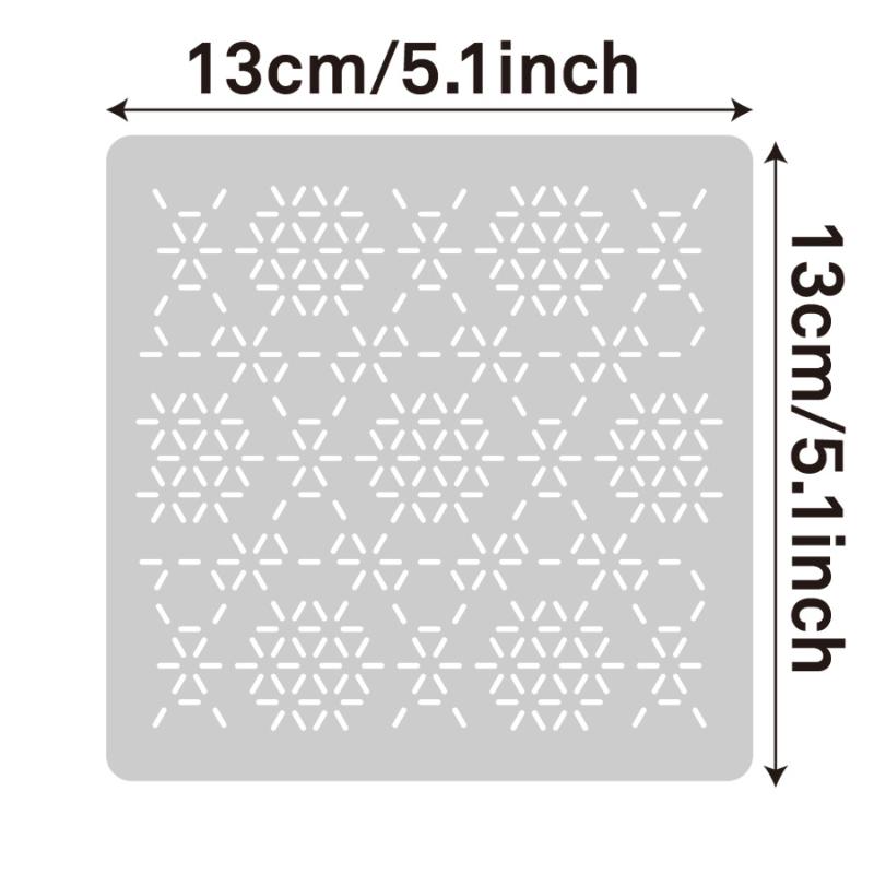 Photography Geometry - 8/9/24/32 Buah Pola Bordir DIY Templat