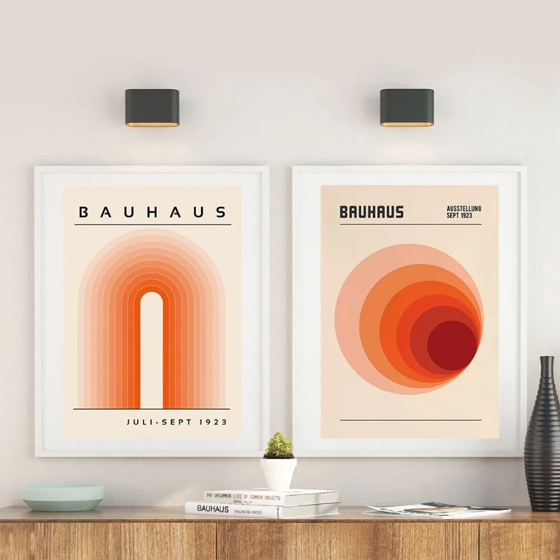 Photography Geometry - Poster Pameran Cetakan Seni Retro Bauhaus