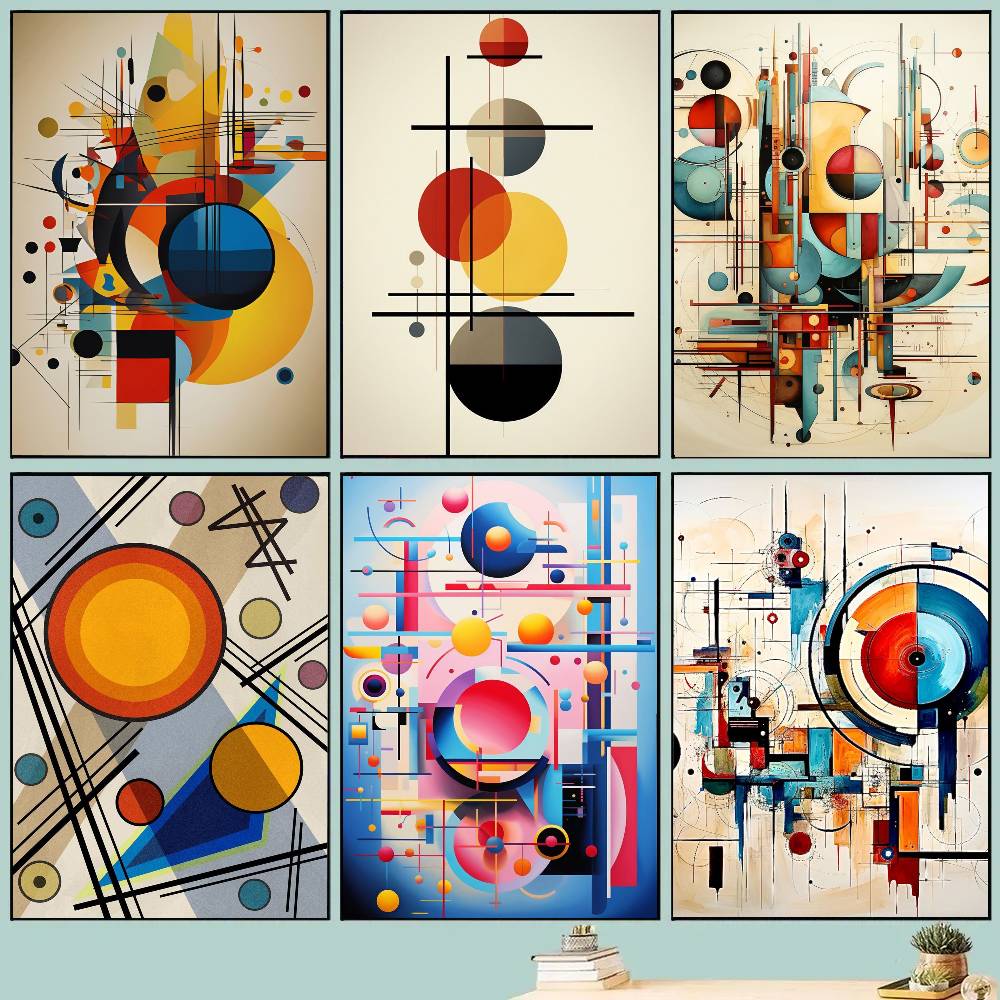 Photography Geometry - Poster Geometris Abstrak Ruang Tamu Bar