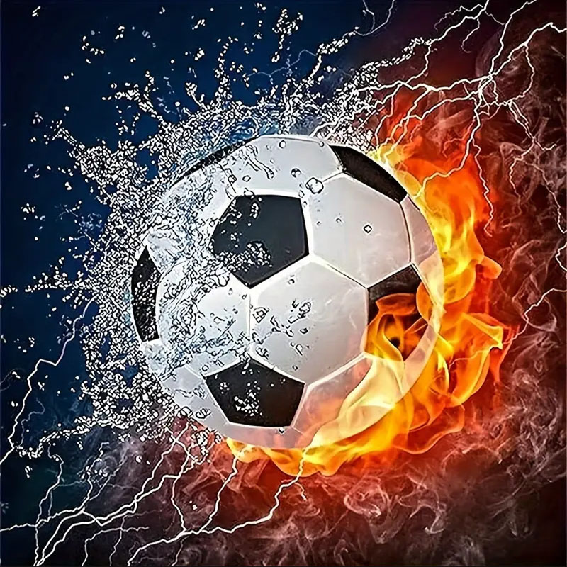 Photography Geometry - Satu Set Lukisan Berlian Sepak Bola,