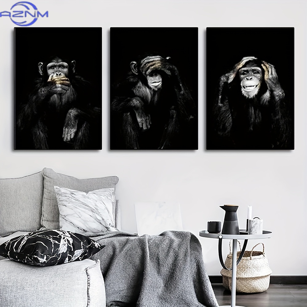 Photography Kit - 3 Buah/Set Poster Cetak Hitam dan