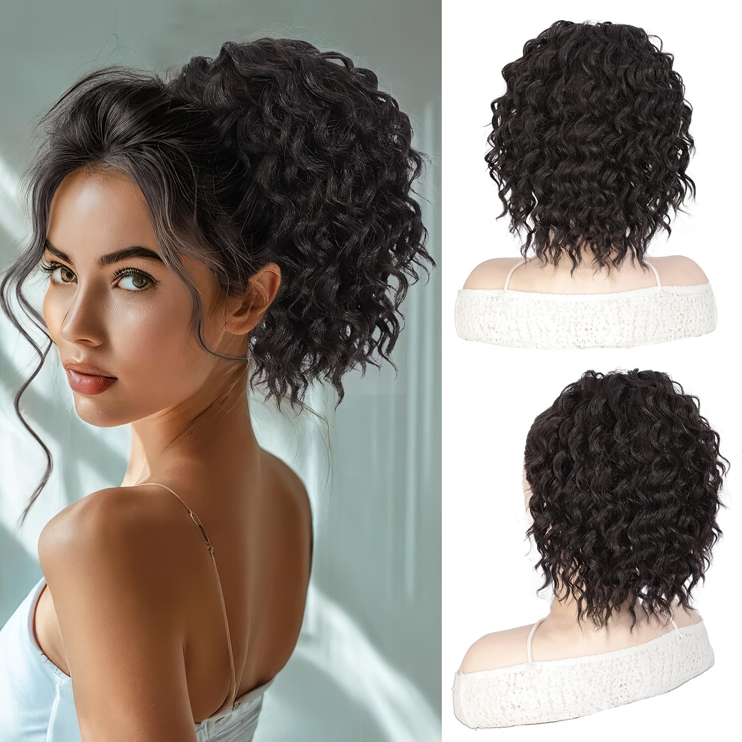 Wig Kuncir Kuda Keriting Pende - Photography Date ulasan dan harga