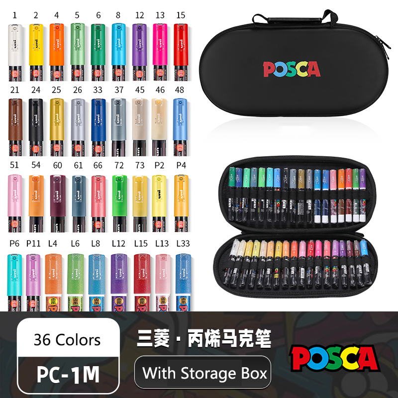 Uni Posca spidol 24/36 warna,  - Photography Kit ulasan dan harga