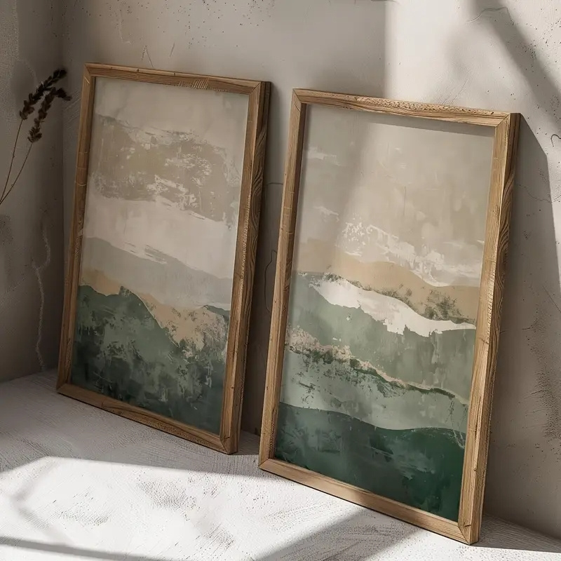 2 Buah/Set Poster Seni Dinding - Photography Geometry ulasan dan harga