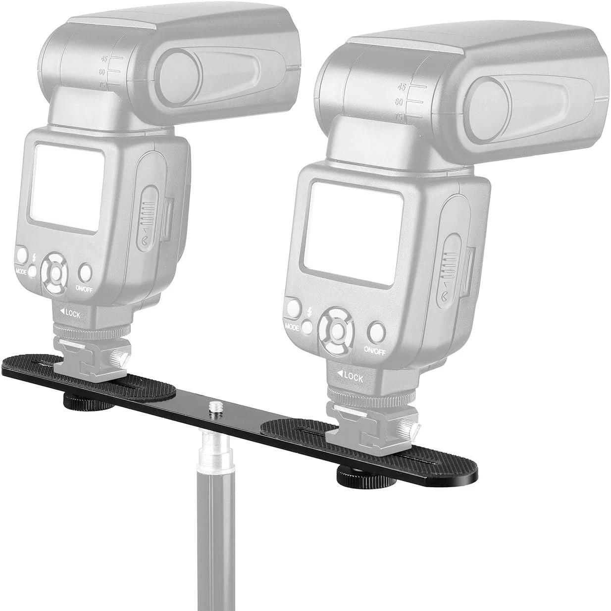 Braket Flash Dual Hot Shoe dar - Hot Shoe Adapter ulasan dan harga