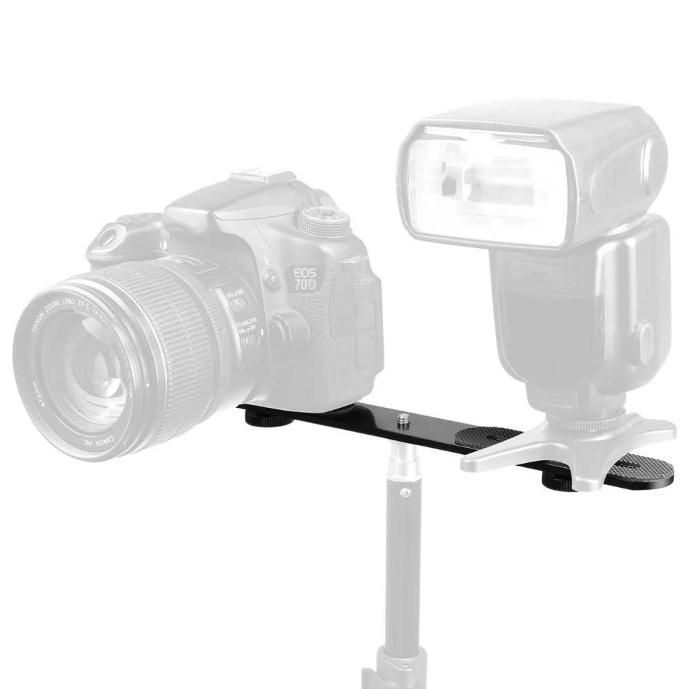 Braket Flash Dual Hot Shoe dar - Hot Shoe Adapter ulasan dan harga