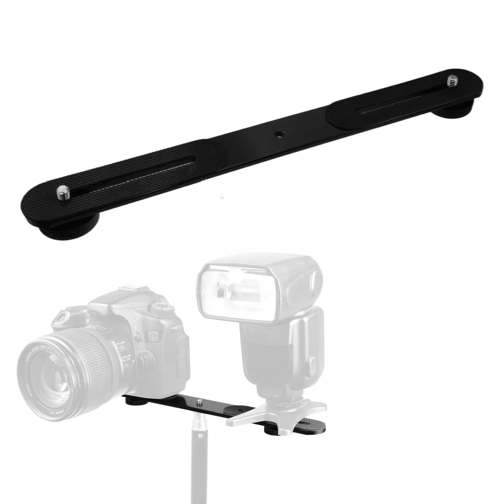 Braket Flash Dual Hot Shoe dar - Hot Shoe Adapter ulasan dan harga