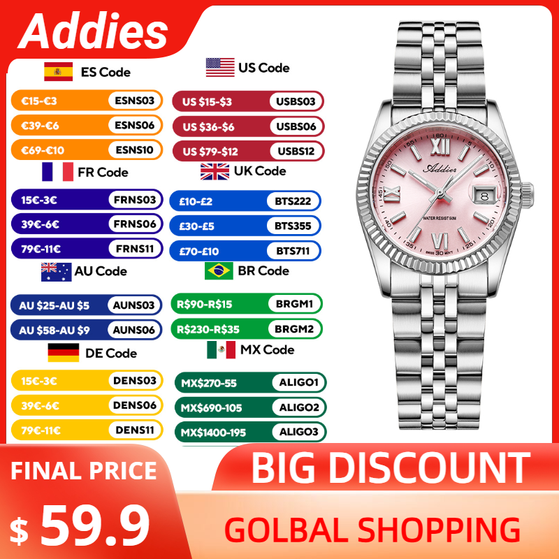 Addies Jam Tangan Wanita Mewah - Intervalometer Timer ulasan dan harga