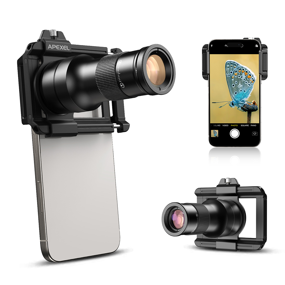 APEXEL 6X Telephoto Macro Lens - Photography Major ulasan dan harga