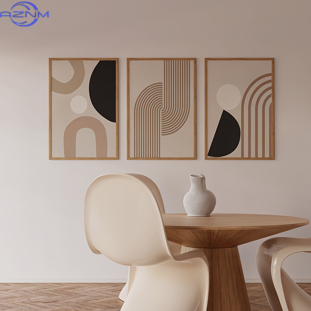 3 Buah Seni Kanvas Garis Abstr - Photography Geometry ulasan dan harga