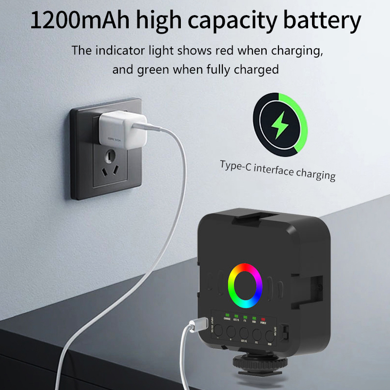 Lampu Video Mini RGB Portabel  - Hot Shoe Adapter ulasan dan harga