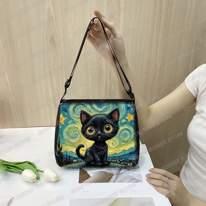 Tas bahu kucing hitam Van Gogh - Photography Geometry ulasan dan harga