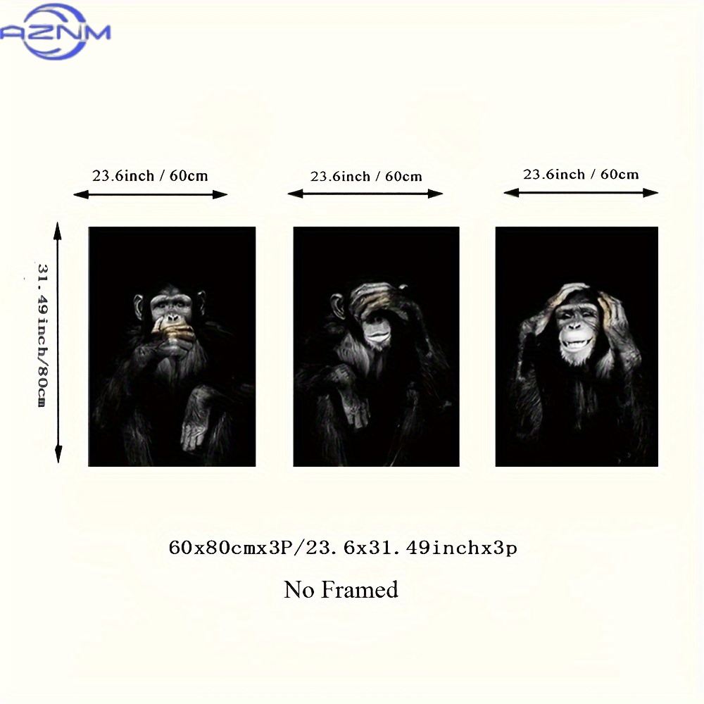 3 Buah/Set Poster Cetak Hitam  - Photography Kit ulasan dan harga